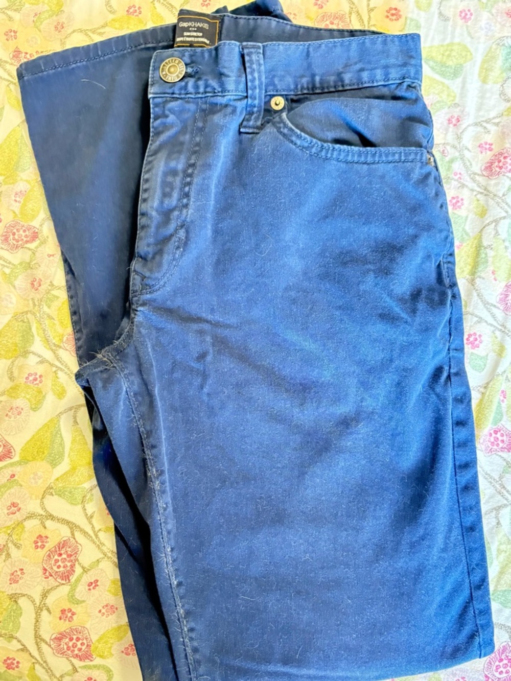GAP Men's Dark Blue Chino Pants